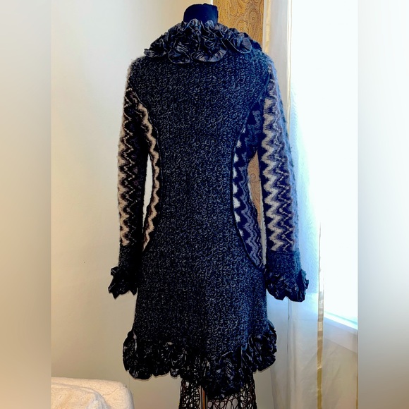 Vintage Dolce Cabo wool blend SweaterCoat - Picture 3 of 12